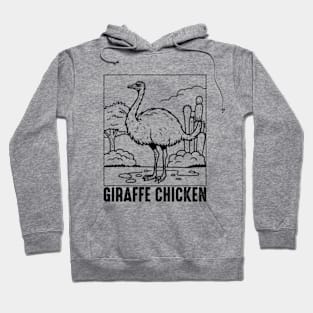 Giraffe Chicken Silhouette Hoodie